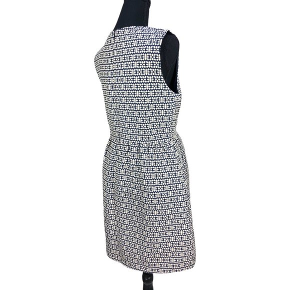 Blue/Cream PIT Amsterdam Fit & Flare Dress US Sz 6 - Picture 4 of 12